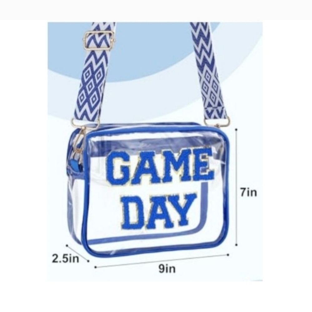 Game Day Stadium Clear Bag Purse~Lavender/Purple NWT - Picture 4 of 6